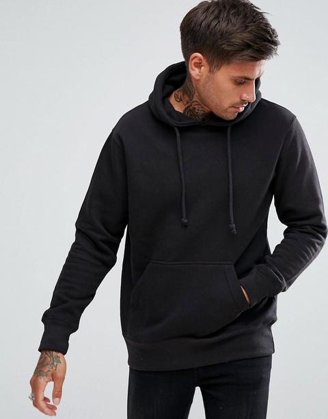 Pull&bear - Felpa Nera Con Cappuccio - Nero