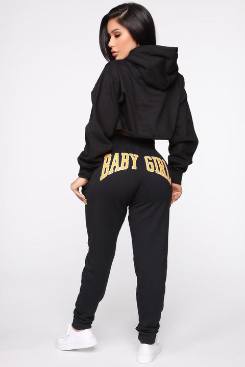 black girl joggers