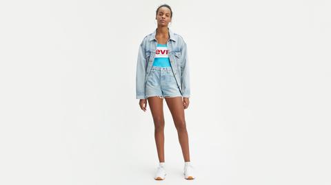 501® High Waisted Short - Helle Waschung / Indigo