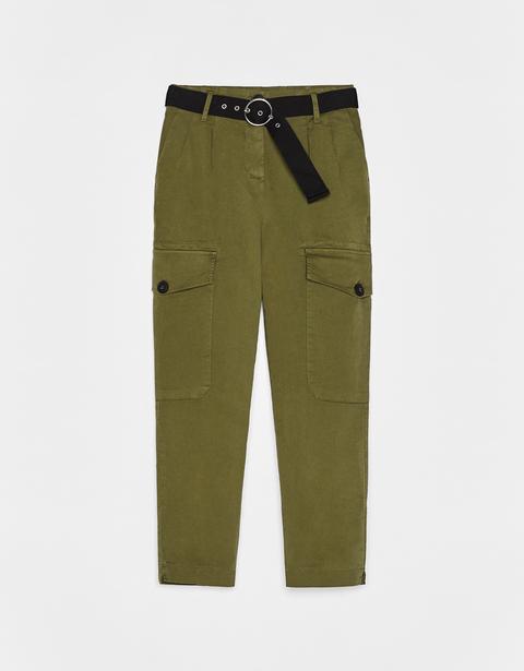 Pantaloni Militari Con Cintura