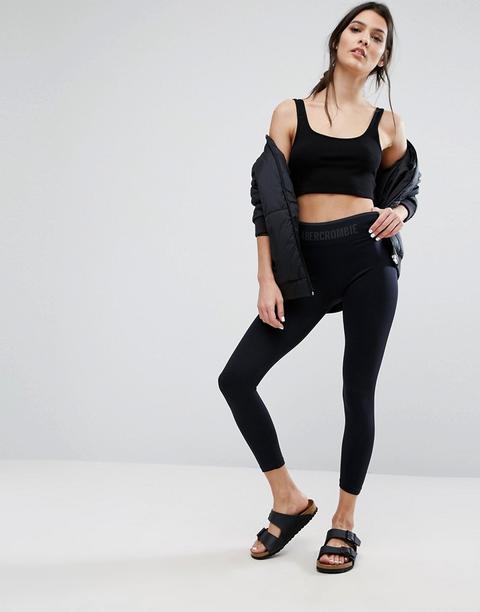 Leggings De Largo 3/4 A Tono De Abercrombie & Fitch