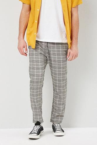 forever 21 yellow plaid pants