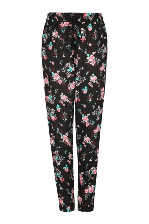 Pantaloni Con Stampa Floreale