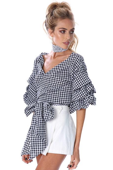 Walk With Me Wrap Top