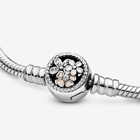 Pandora flower deals clasp bracelet