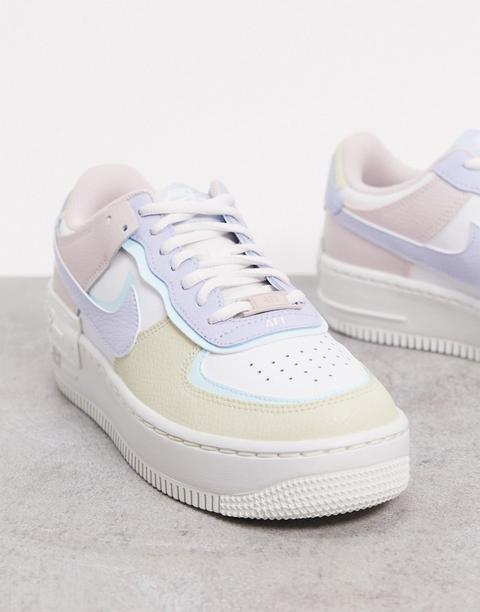 Zapatillas En Tono Pastel Air Force 1 Shadow De Nike-multicolor