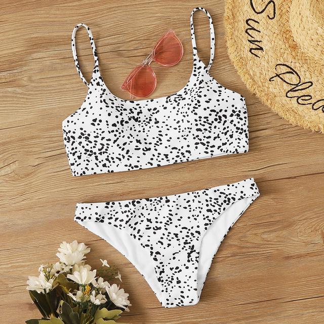 shein black and white bikini