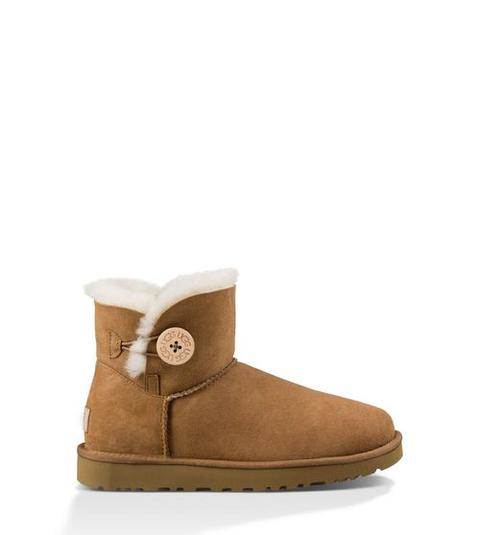 Ugg Mini Bailey Button Ii Boot Damen Chestnut 37