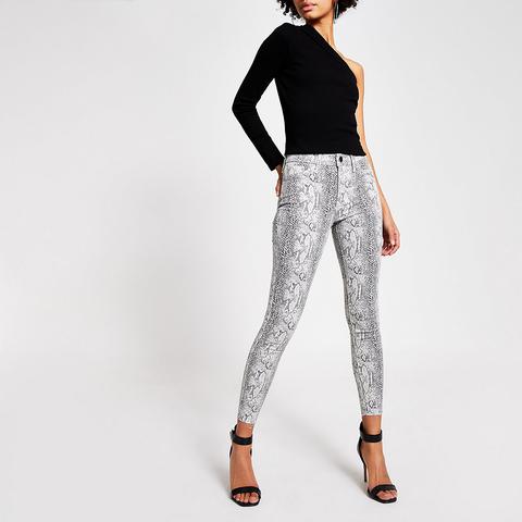 Snake print store jeggings