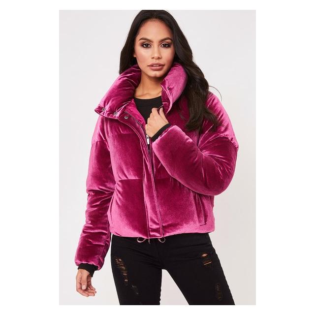 plum puffer jacket