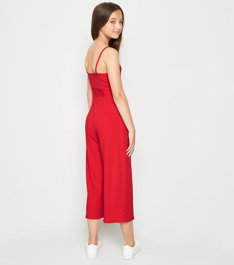 new look jumpsuit red