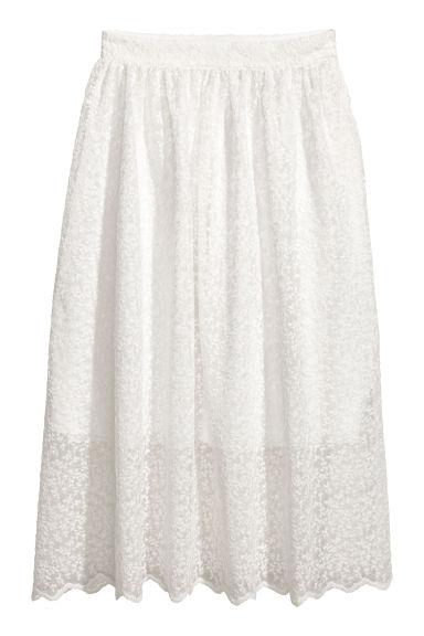 H & M - Gonna In Pizzo - Bianco