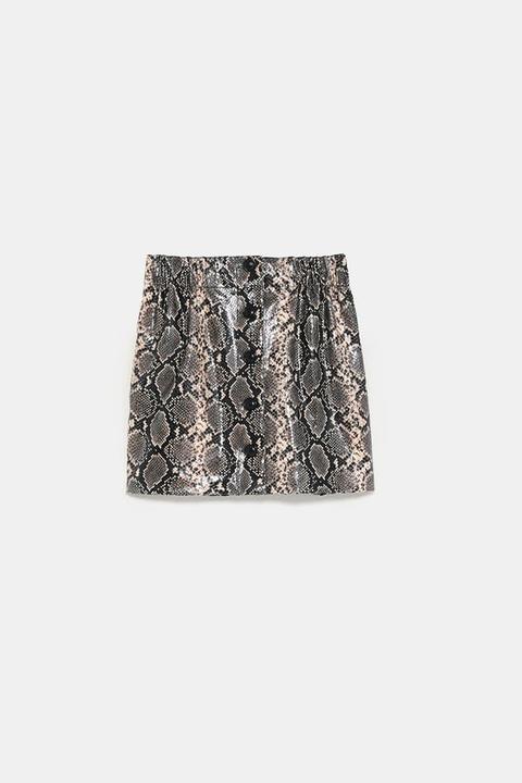 Animal Print Skirt