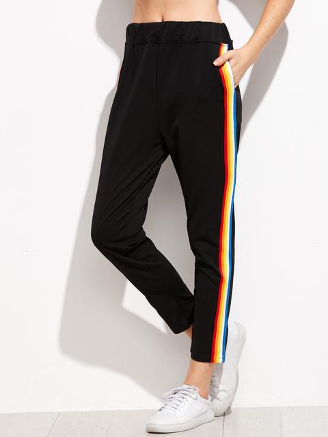 romwe striped pants