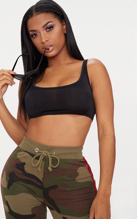 Shape Black Slinky Extreme Crop Top