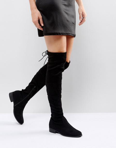 black leather mid calf booties