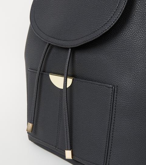 new look leather backpack