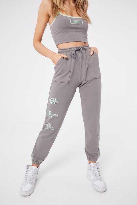 Womens Rubber Badge Boyfriend Joggers