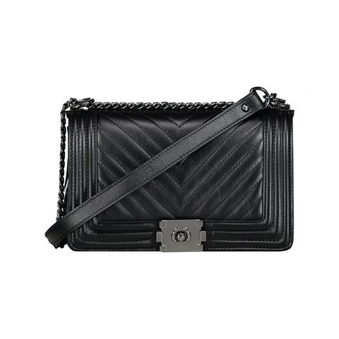 Striped Boy Bag Black