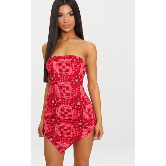 bandana print dress