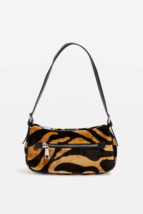 Womens Kenya Tiger Shoulder Bag - Tan, Tan