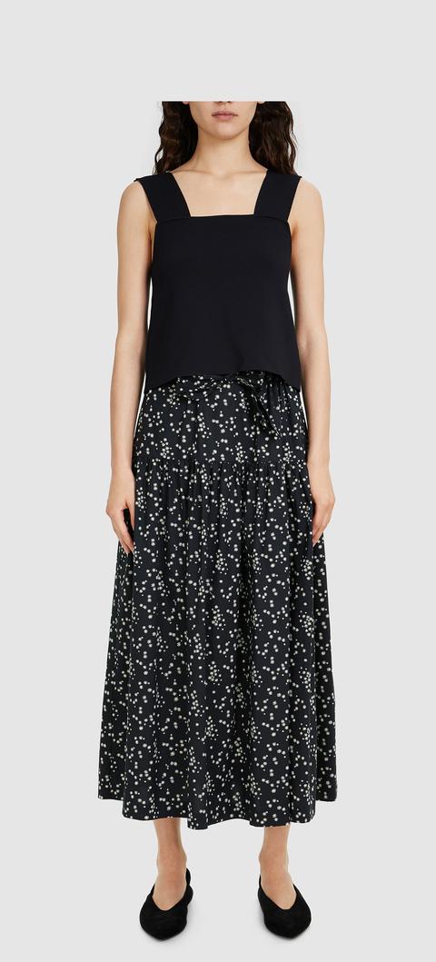 Falda Midi Daisy Print