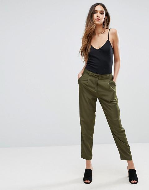 Vero Moda - Pantaloni Con Pinces - Verde