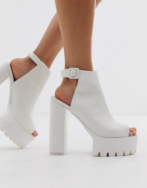 Botines Gruesos En Blanco Jada De Public Desire