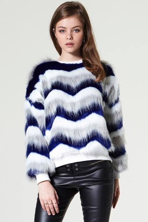 Kina Faux Fur Sweatshirt