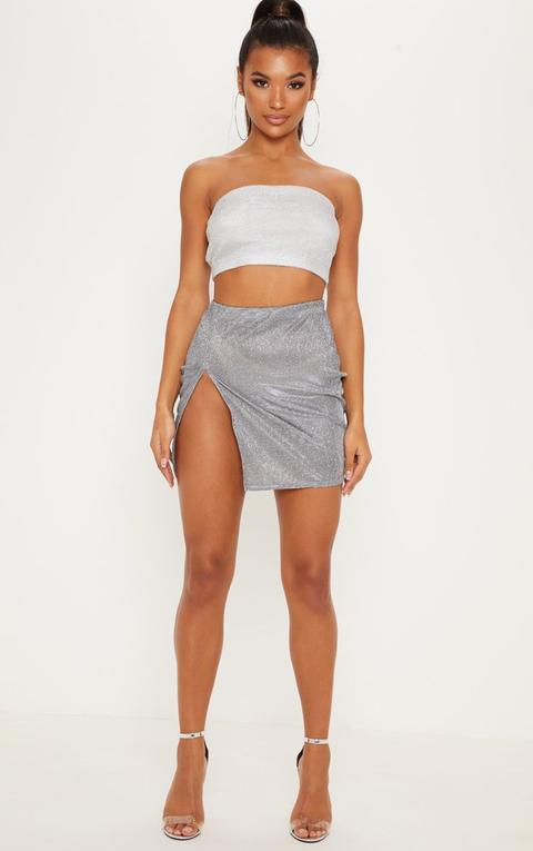 extreme split mini dress