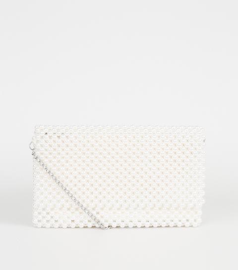 ivory clutch bag new look