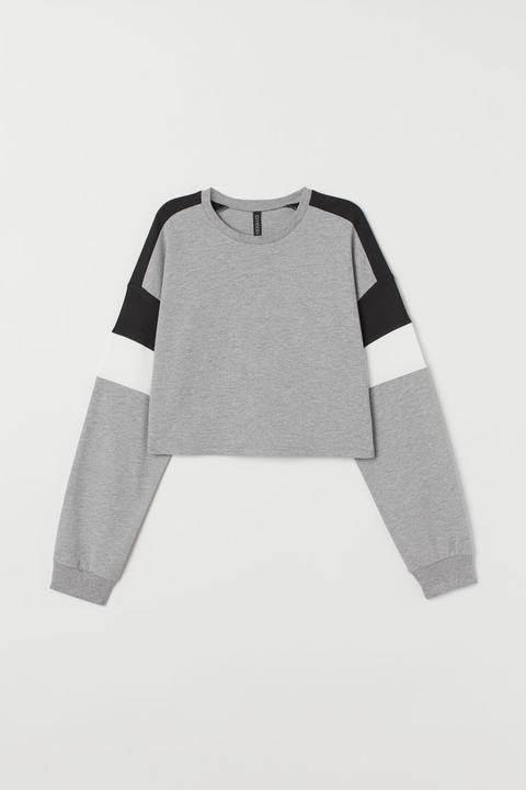 h and m cropped sweatshirt