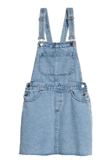 H & M - Abito A Salopette In Denim - Blu