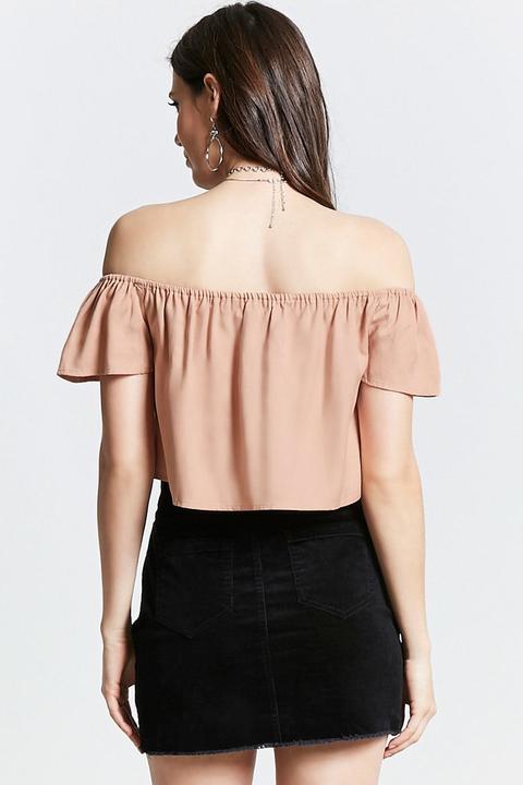 Contemporary Flowy Crop Top