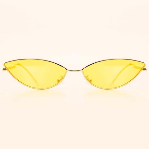 Lunettes De Soleil Yeux De Chat À Monture En Métal