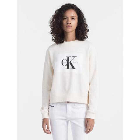 calvin klein monogram logo sweatshirt