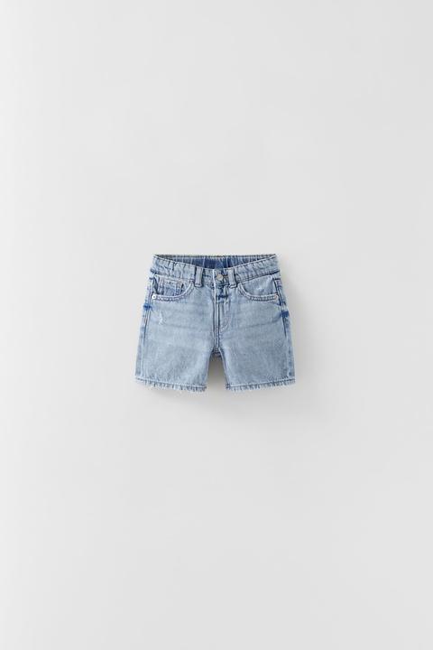 Short En Jean À Étiquette