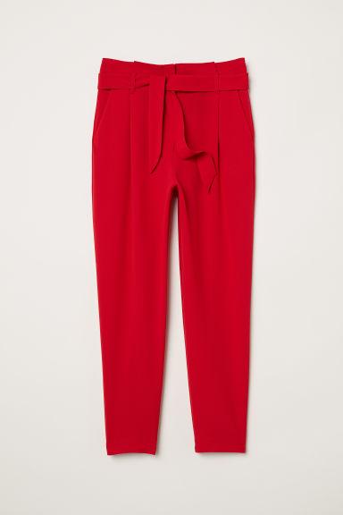 H & M - Pantaloni Vita A Sacchetto - Rosso
