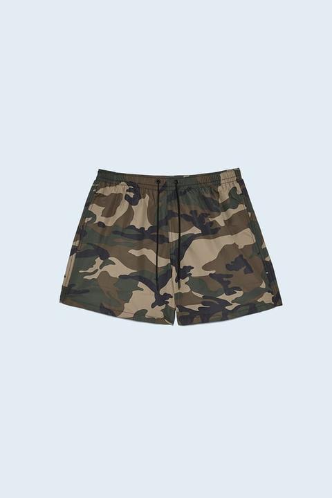 Bañador Estampado Camuflaje