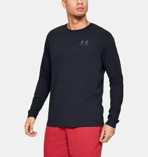 men's ua sportstyle left chest long sleeve