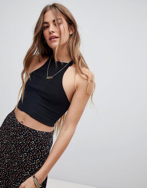 Free People - Take Me Back - Top Corto - Nero