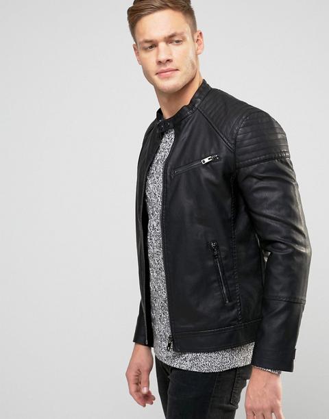 Chaqueta Biker Negra De New Look