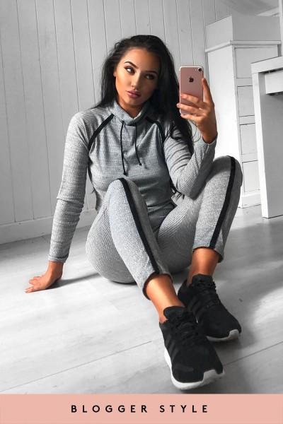 Megan Mckenna Grey Loungewear Set