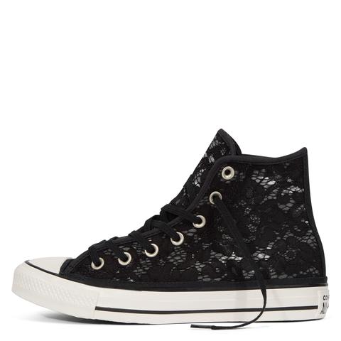 Converse Chuck Taylor All Star Flower Lace Black, White