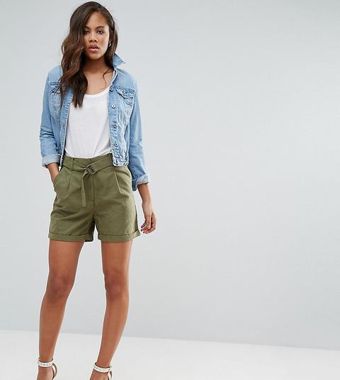 Pantalones Cortos Cargo Con Anilla En D De Vero Moda Tall