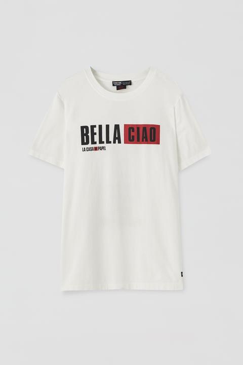 Camiseta La Casa De Papel X Pull&amp;bear Bella Ciao