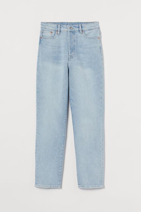 Mom High Ankle Jeans - Azul