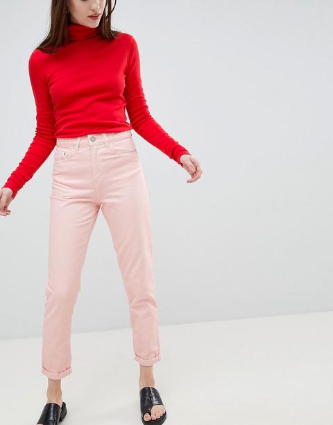 Vaqueros Mom En Rosa Elsa De Waven