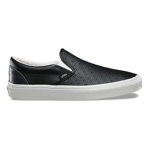 Scarpe Classic Slip-on Traforate In Pelle