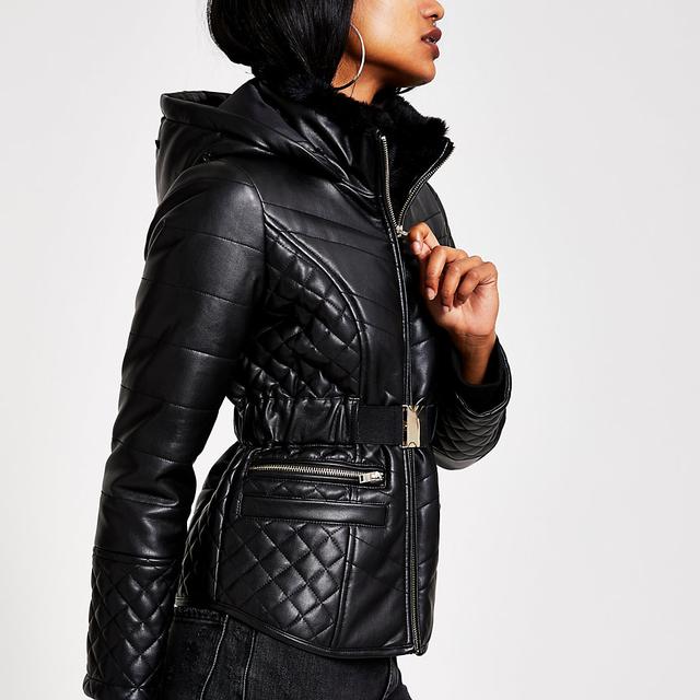 river island hooded coat